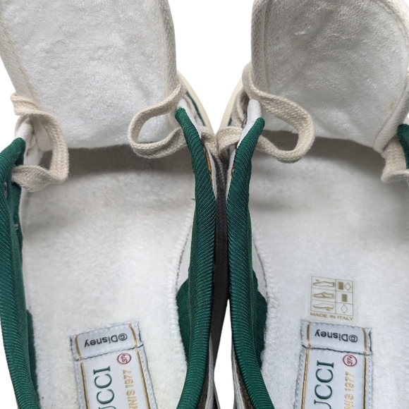 Gucci x Disney Mickey Mouse 1977 GG Sneakers Tennis Shoes Size EU 37.5 / 7.5 / 8 - Picture 9 of 16